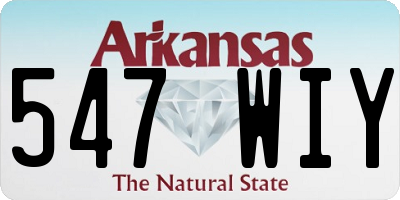 AR license plate 547WIY