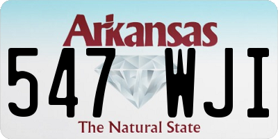 AR license plate 547WJI