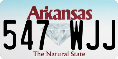 AR license plate 547WJJ