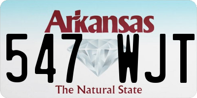 AR license plate 547WJT
