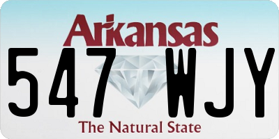 AR license plate 547WJY