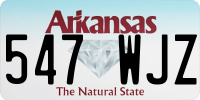 AR license plate 547WJZ