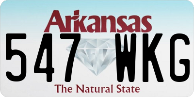 AR license plate 547WKG