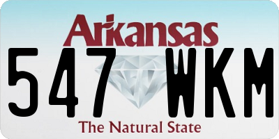 AR license plate 547WKM