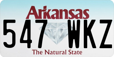 AR license plate 547WKZ
