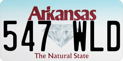 AR license plate 547WLD