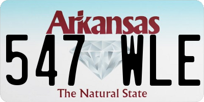 AR license plate 547WLE