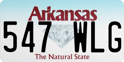 AR license plate 547WLG