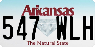 AR license plate 547WLH