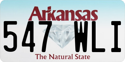 AR license plate 547WLI
