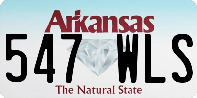 AR license plate 547WLS