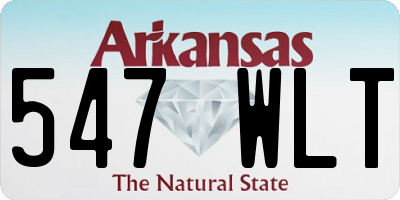 AR license plate 547WLT