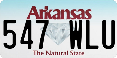 AR license plate 547WLU