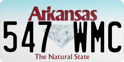 AR license plate 547WMC