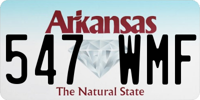 AR license plate 547WMF