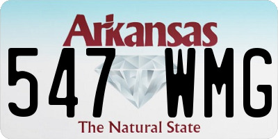 AR license plate 547WMG