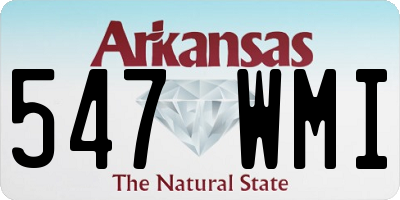 AR license plate 547WMI