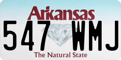 AR license plate 547WMJ