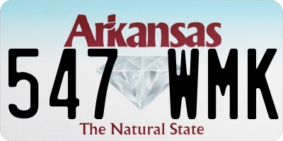 AR license plate 547WMK