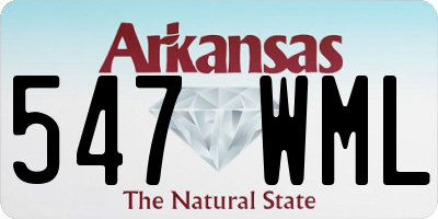 AR license plate 547WML
