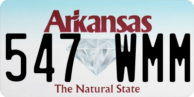 AR license plate 547WMM