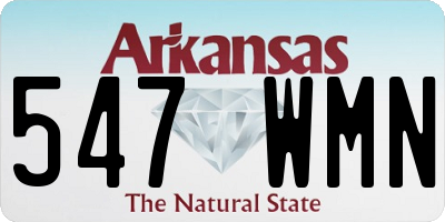 AR license plate 547WMN
