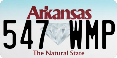 AR license plate 547WMP