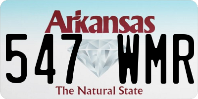 AR license plate 547WMR