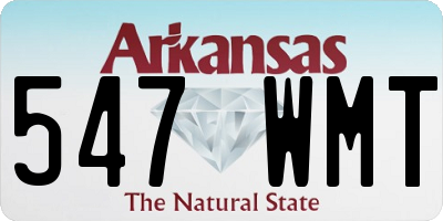 AR license plate 547WMT
