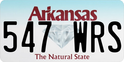 AR license plate 547WRS
