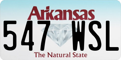 AR license plate 547WSL