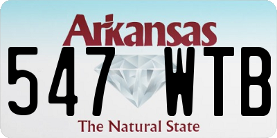 AR license plate 547WTB