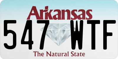 AR license plate 547WTF