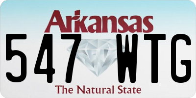 AR license plate 547WTG