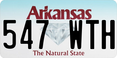 AR license plate 547WTH