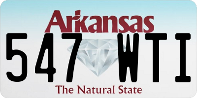 AR license plate 547WTI