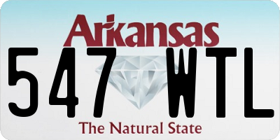 AR license plate 547WTL