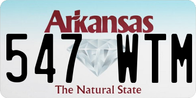 AR license plate 547WTM
