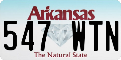 AR license plate 547WTN