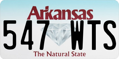 AR license plate 547WTS