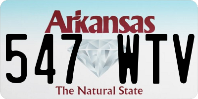 AR license plate 547WTV