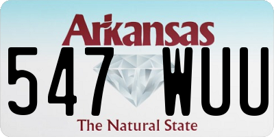 AR license plate 547WUU