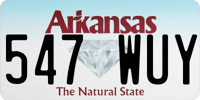 AR license plate 547WUY