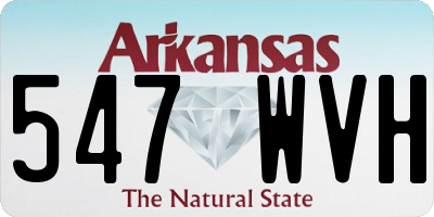 AR license plate 547WVH