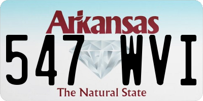 AR license plate 547WVI