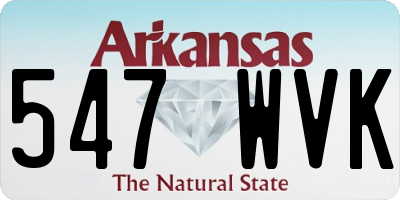 AR license plate 547WVK