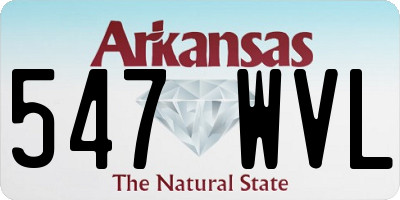 AR license plate 547WVL