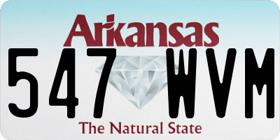 AR license plate 547WVM