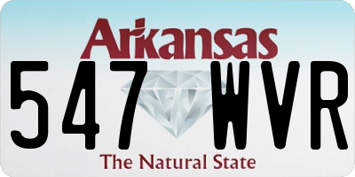 AR license plate 547WVR