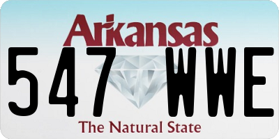 AR license plate 547WWE